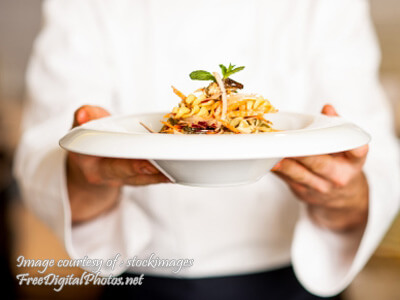 Chef Offering Pasta